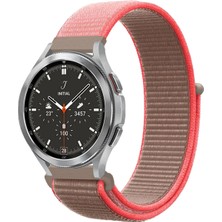 AyrStore Newface Watch 22MM Hasırlı Cırtcırtlı Kordon - Pembe