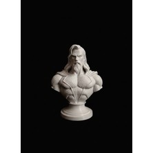 Aquaman Büstü 13 cm | Beyaz Dekoratif Figür – Ev & Ofis Hediyesi