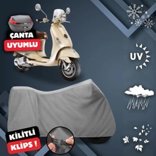 ULTRASHOP Vespa Lxv 125 Su Geçirmez Motosiklet Brandası Arka Çanta Top Case Uyumlu Motosiklet Branda