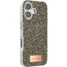 AyrStore Onegif Iphone 17 Bright Simli Kapak - Çöl Titanyum