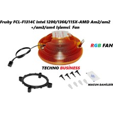 Frisby Frısby FCL-F1314C Intel 1200/1366/115X-AMD Am2/am2+/am3/am4 Rgb Işlemci Fan