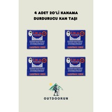 Outdoorun 4 Adet 20'li Kanama Durdurucu Kan Taşı