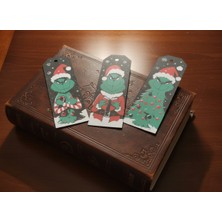 Grinch 3’lü Kitap Ayracı Seti | Renkli, Dayanıklı Pla 3D Baskı – Yılbaşı Özel Tasarım 🎄