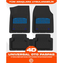 Oty Prime Mavi Detay 3D Havuzlu Oto Paspas Universal