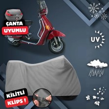 ULTRASHOP Vespa Cosa 200 Su Geçirmez Motosiklet Brandası Arka Çanta Top Case Uyumlu Motosiklet Branda