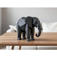 Razmo Housetrend Modern Minimalist Fil Biblo Modern Minimalist Low Poly Elephant Statue