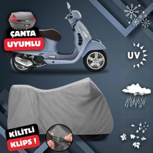 ULTRASHOP Vespa Gts 150 Su Geçirmez Motosiklet Brandası Arka Çanta Top Case Uyumlu Motosiklet Branda
