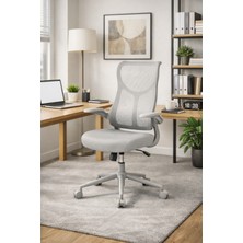 Adore Mobilya Techno Rest x Ergonomik File Sırtlı Ofis Çalışma Koltuğu – Gri