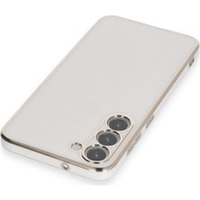 AyrStore Newface Galaxy S23 Kılıf Volet Silikon - Beyaz