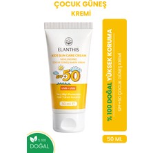 Elanthis %100 Doğal Çok Yüksek Koruma Faktörlü Çocuk Güneş Kremi Spf 50 +