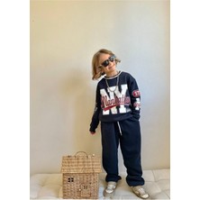 Yiğit Butik Yazı Baskılı Erkek Çocuk Takım