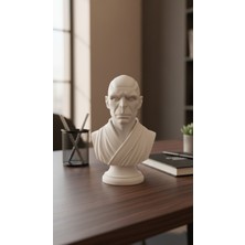 Voldemort Büstü – 10 cm Beyaz | 3D Baskı Pla Koleksiyon Figürü