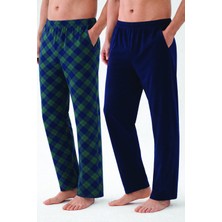 Koza İç Giyim Erkek Pamuklu 2'li Tek Alt Pijama