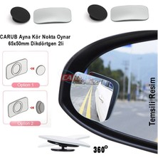 PINUKS Ayna Kör Nokta D.dörtgen 70X40MM  Oynar   2li Takım Oto Aksesuar Premium