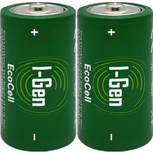 I-Gen Batteries R14 Ecocell C Boy Pil 1.5V Orta Boy Pil