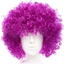 SHC4200 Koyu Mor Renk Afro Bonus Parti Peruğu