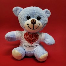 Kalpli Seni Seviyorum Yazılı Tişörtlü Peluş Ayıcık