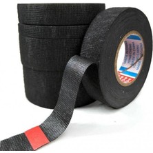 PINUKS Bez Bant Tüylü 19MMX15MT Siyah  8 Li Paket Oto Aksesuar Premium