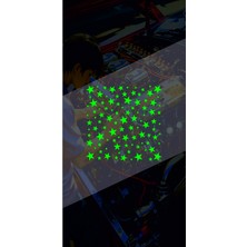 Yıldız Sticker 25X25CM Kelbek Cam Desen Kaplama Araba-Oto-Motor-Kask Hologram Seçenekli Etiket