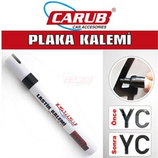 PINUKS Plaka Yazma Kalemı Siyah Bilyalı Vakum Oto Aksesuar Premium