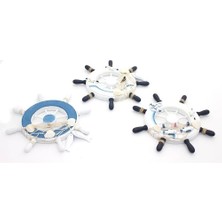 K-Yonlineticaret Ahşap Marin Duvara Asmalı Dümen