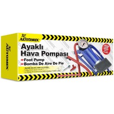 PINUKS Hava Pompası Ayak Basmalı Kalın Piston Oto Aksesuar Premium