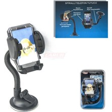 PINUKS Telefon Tutucu Spiralli Vantuzlu Vakum Oto Aksesuar Premium