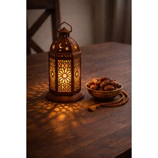 Dekoratif LED Kandil Fener – Kahverengi Ortam Lambası