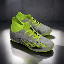 Sportaç Erkekçocuk Beyazneon  Karanlıkta Parlayan Çoraplı Bağcıklı Halısahaayakkabısı