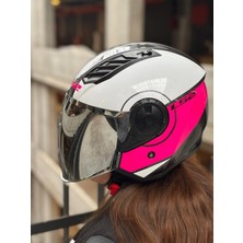 Ls2 Aırflow 2 Cover Beyaz-Pembe Kask