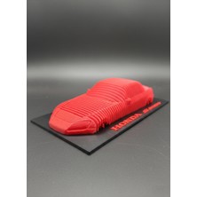 Kırmızı Honda S2000 Sliced Model – Pla - 128 G - Dekoratif Araba Figürü