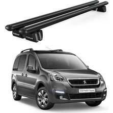 Today Auto Pençe Peugeot Partner Tepee Ara Atkı (2008-2018) Uyumlu Siyah Ara Atkı Port Bagaj Tavan Barı