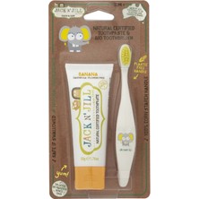 Jack N' Jill Diş Bakım Seti - Doğal Sertifikalı Muz Aromalı Diş Macunu + Çocuk Diş Fırçası Fil