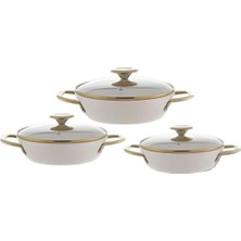 Fms Granit Mercan 3'lü Omlet Set Bej