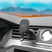 PINUKS Telefon Tutucu Destekli Mıknatıslı Izgaraya Geçme Oto Aksesuar Premium