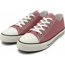 Rexba  Kız Çocuk Pembe Bağcıklı Günlük Kanvas Ayakkabı