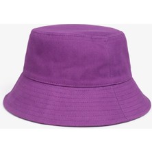 SF Collection Unisex Basic Mor Bucket Bermuda Şapka - Yazlık Kova Şapka