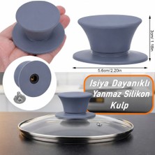 Neler Geldi Neler Silikon Yanmaz Yakmaz Universal Cam Tencere Kapağı Kulpu 1 Adet Tencere Tepesi Kapak Tutacağı Kulp