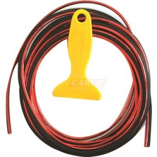 PINUKS Torpido Ip Şerit 5m Fitil  Dekoratif Kırmızı Oto Aksesuar Premium