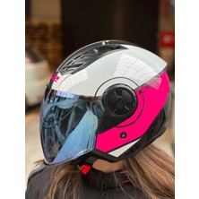 Ls2 Aırflow 2 Cover Beyaz-Pembe Kask