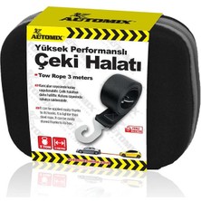 PINUKS Çekme Halatı Bez  Lüks Çantalı 3 Ton  3,5mt Karabinalı Oto Aksesuar Premium