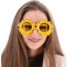 Najmaddin Papatya Şekilli Turuncu Sarı Hawaii Parti Gözlüğü