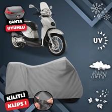 ULTRASHOP Aprilia Scarabeo 200 Motosiklet Brandası Arka Çanta Uyumlu Su Geçirmez Motosiklet Branda