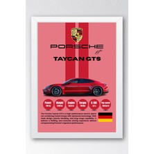 E2 Nova Porsche Taycan Gts Premium Elektrikli Spor Araba Tablosu - Teknik Özellikli Otomobil Duvar Dekoru