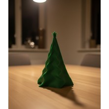 Demirhan3D DEMİRHAN3D Mini Yılbaşı Ağacı 12 cm Yeşil 3D Baskı PLA Dekoratif Obje Çevre Dostu Tasarım