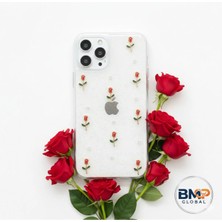 Iphone 12 Uyumlu Kırmızı Gül 3 Boyutlu Kabartma Detaylı Premium Koruma