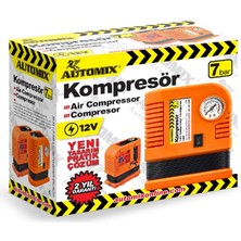 PINUKS Hava Kompresörü Turuncu Yassı 12V Oto Aksesuar Premium