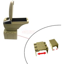 PINUKS Kolçak Kızaklı Ayarlı Ayak Bej  Küllük Bardaklık Oto Aksesuar Premium