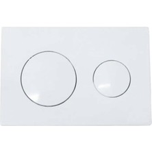 Serel - Beyaz Panel Gömme Rezervuar Basma Butonu Outlet - P400130-