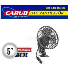 PINUKS Vantilatör 12V 5inch Vantuzlu Vakumlu Oto Aksesuar Premium